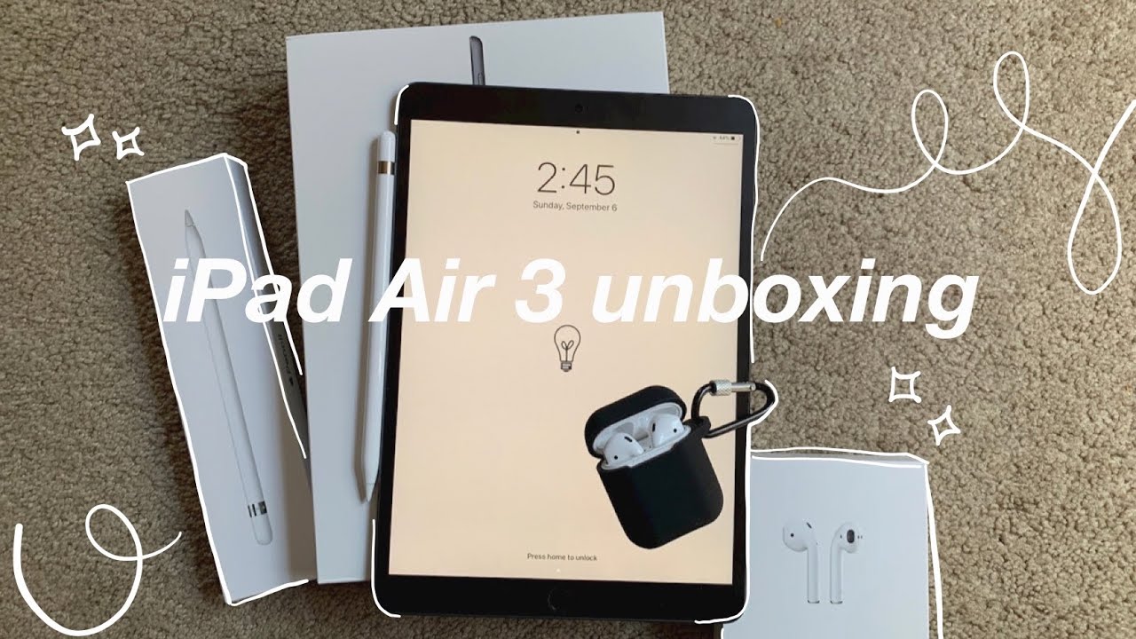 iPad Air 3 Unboxing + Apple Pencil & Accessories