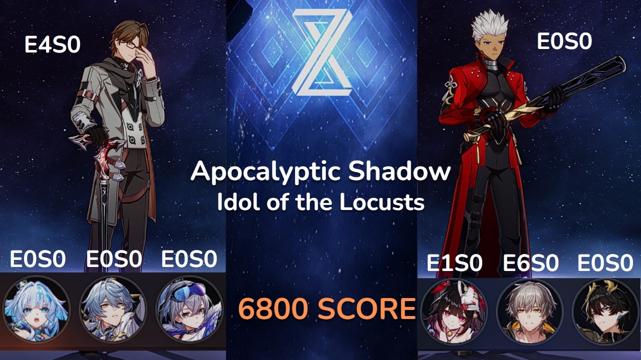 Honkai: Novaflare Rail: Welt Sustainless + Archer 1 Cost* - 4.2 Apocalyptic Shadow 4 6800 Clear