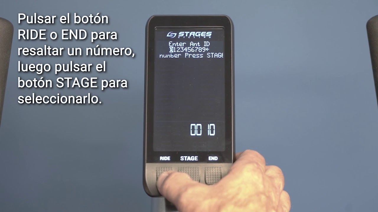 Cómo emparejar el medidor de potencia Stages con la consola SIC2