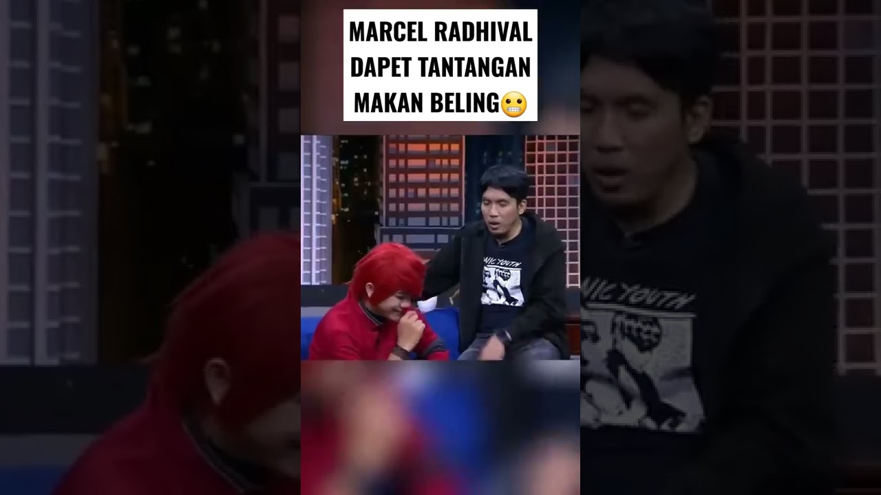 MARCEL RADHIVAL DAPAT TANTANGAN MAKAN BELING #shorts #samsudin #marcel #pesulapmerah #gussamsudin