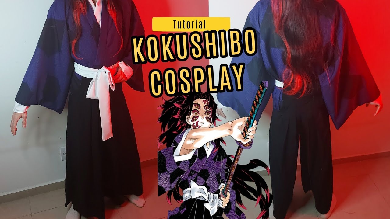 How to Make Kokushibo Cosplay | Easy Kimono and Hakama Tutorial | Demon Slayer Cosplay