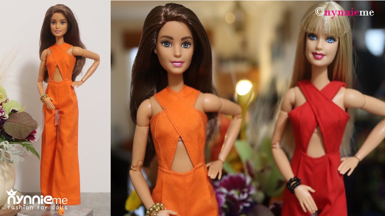 DIY Jumpsuit for Barbie | Barbie Fashion by nynnie me  | nynnieme