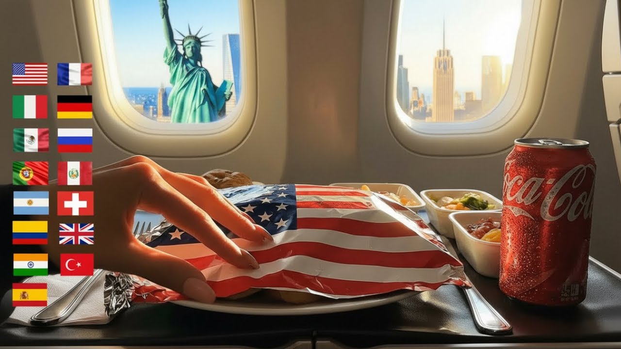 Which Country Has the Best Airline Food? ✈️🍽️ | Ultra Satisfying & Relaxing AI ASMR