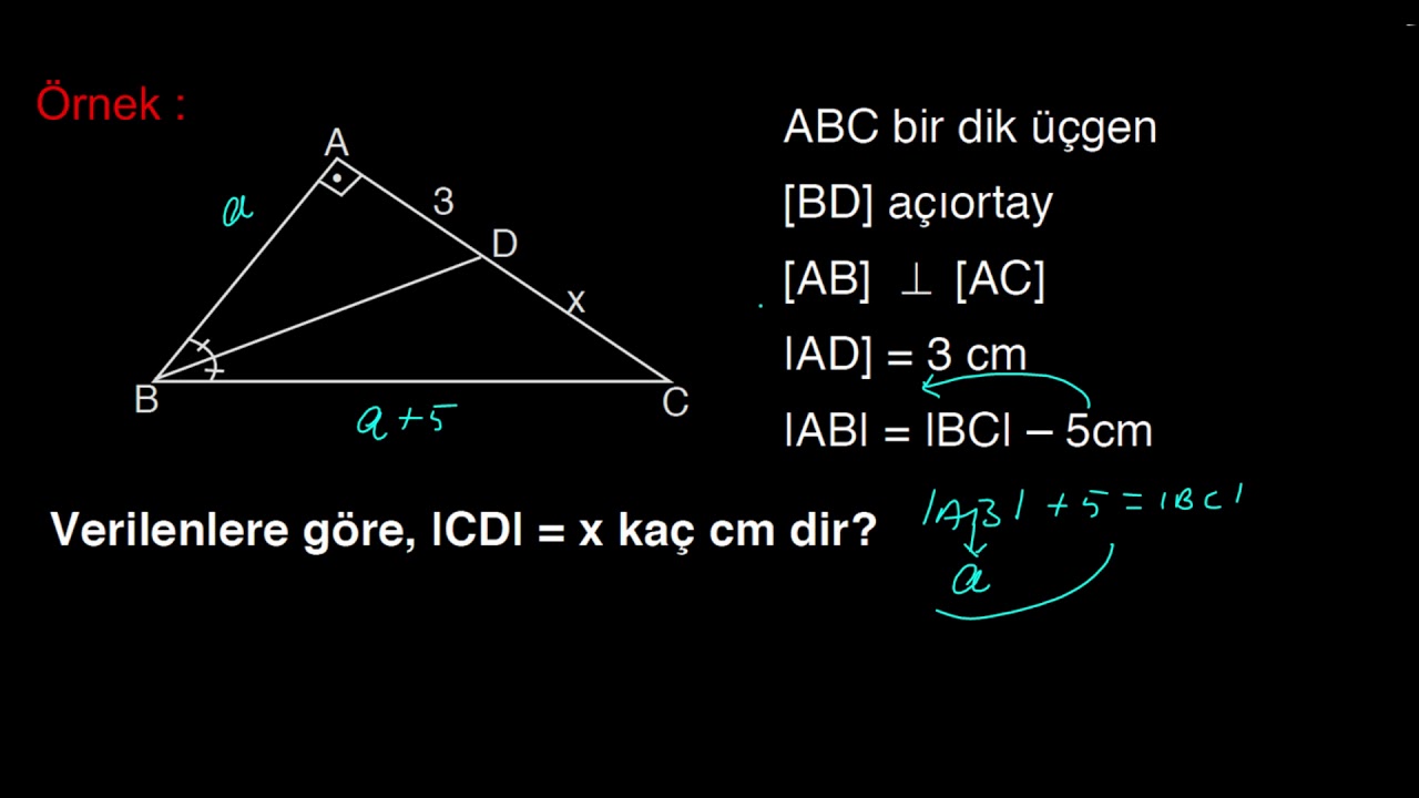 ÜÇGENLER | AÇIORTAY-4 | GEOMETRİ | METİN HOCAM