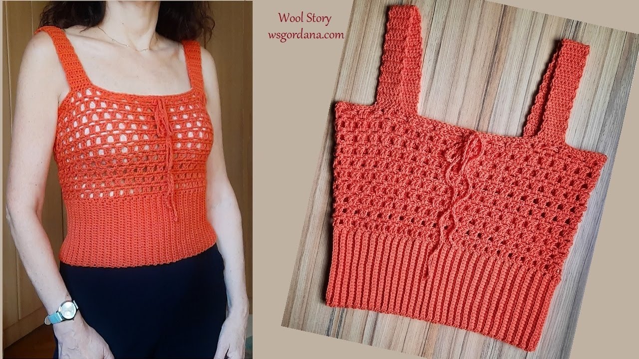 EASY CROCHET CROP TOP TUTORIAL | Heklana bluza |