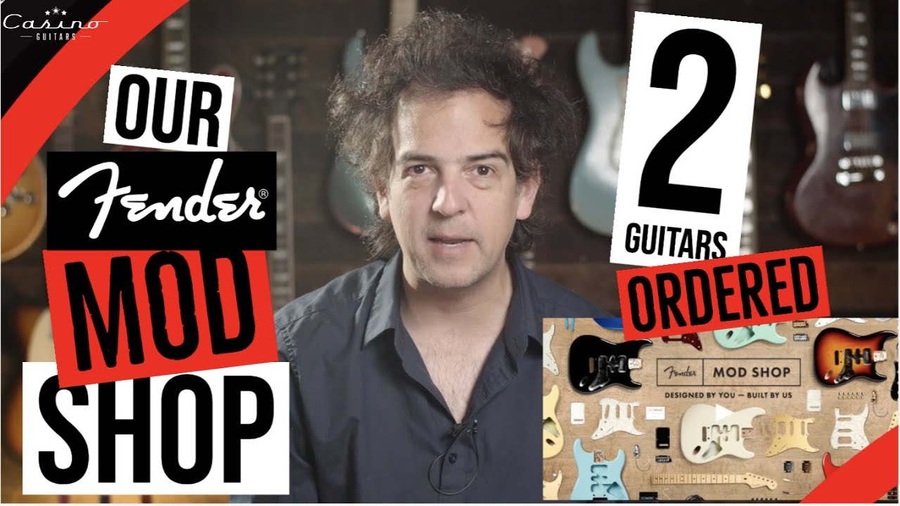 We ordered 2 Fender Mod Shop Guitars!