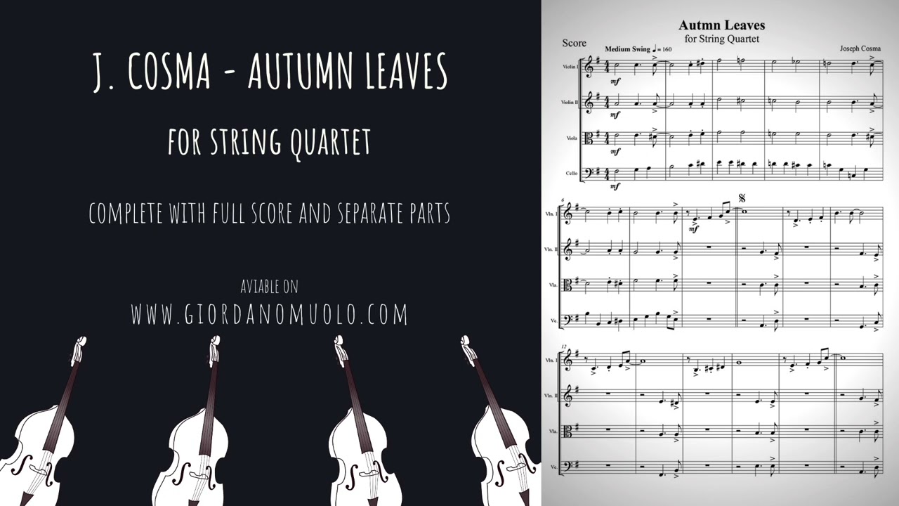 J. Kosma - Autumn Leaves for String Quartet