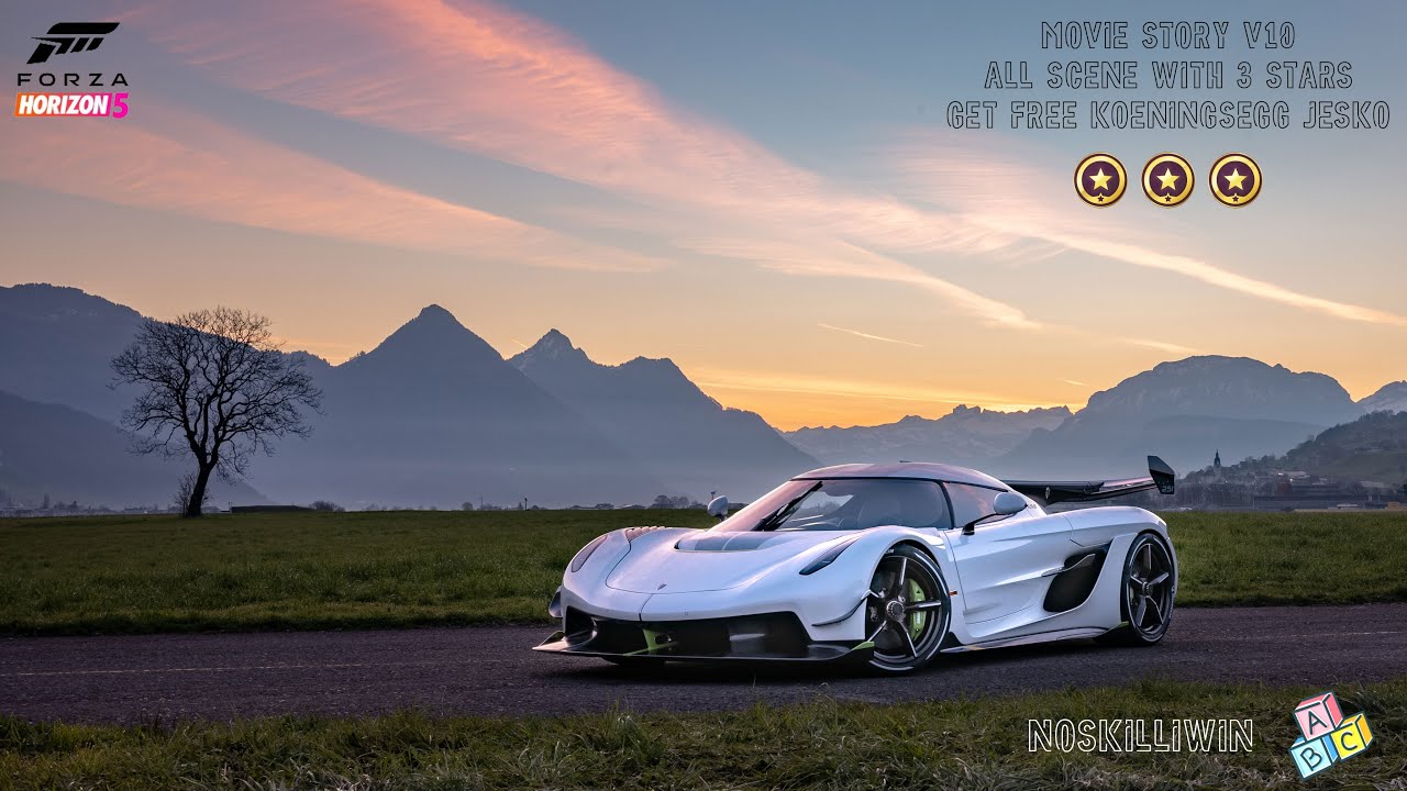 Forza Horizon 5 - Movie Story V10 - All Missions 3 Stars (unlock Koenigsegg Jesko)
