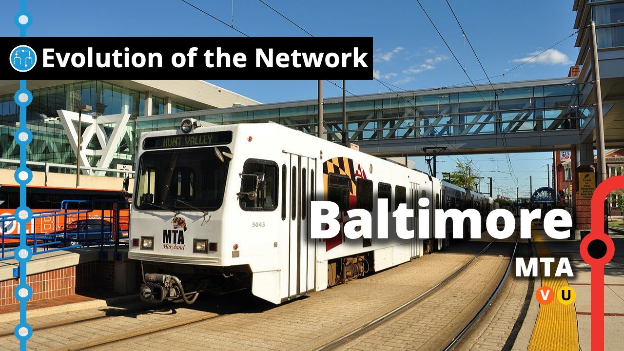 Baltimore's Subway & Light Rail Network Evolution