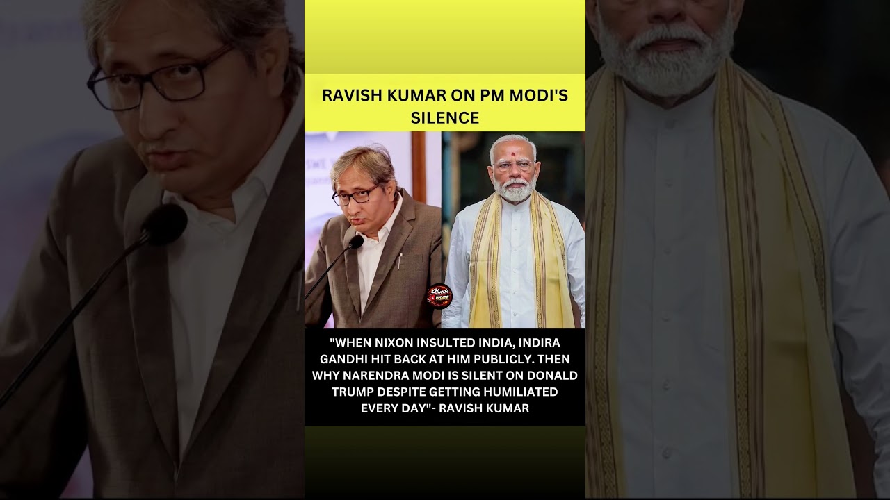 Indira Gandhi vs. Narendra Modi: Ravish Kumar on Responding to US Insults😱 