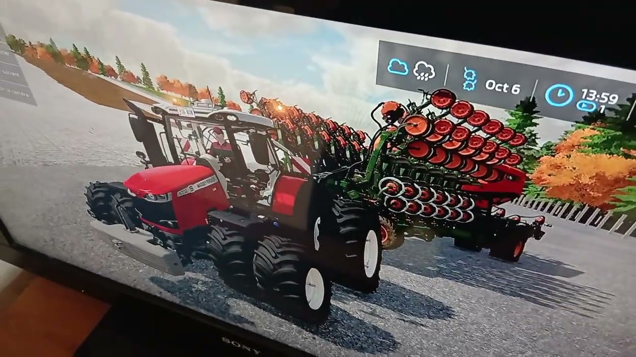 Lanchon Lucas  neveu  8732 s massey ferguson dyna vt  semoir   star fin  de avoine  du  printemps 