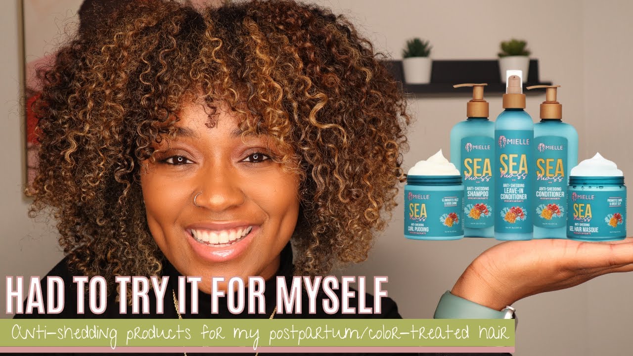 Mielle Organics Sea Moss Anti-Shedding Collection | Honest Review and Wash and Go Results
