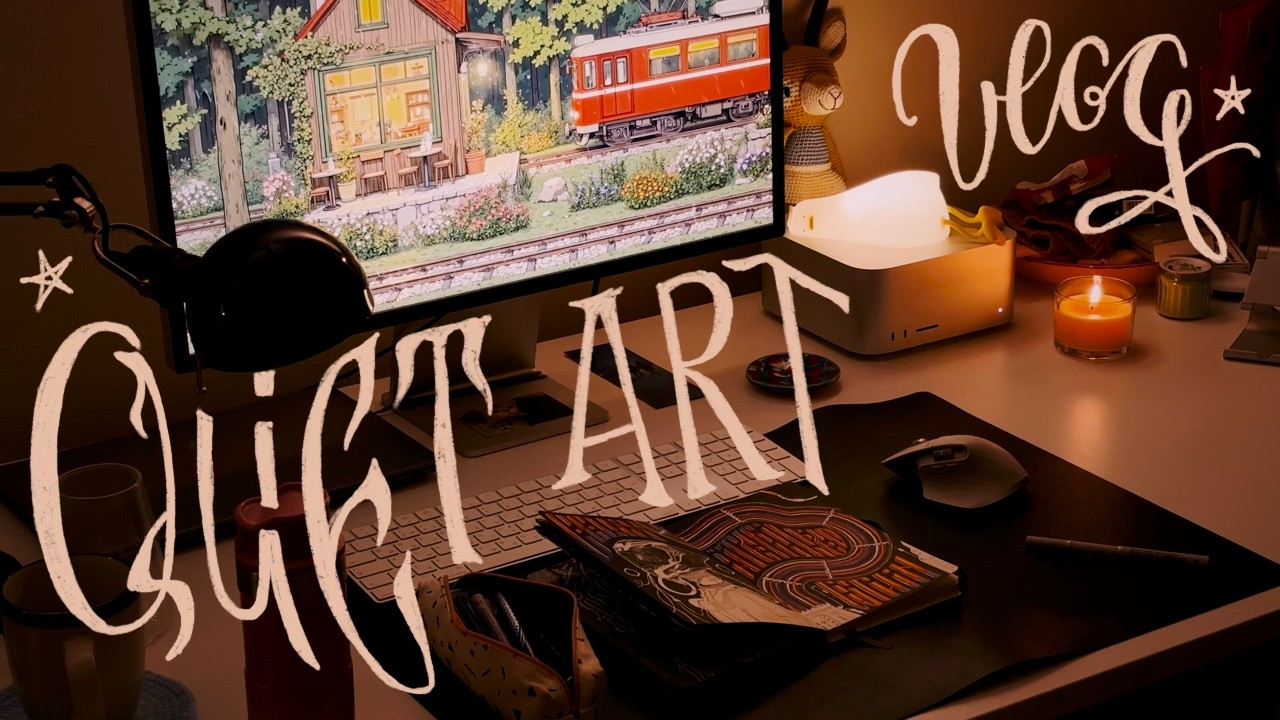Quiet Sketching Session | Sci-Fi & Cyberpunk Inspired Lettering | Taking a Break