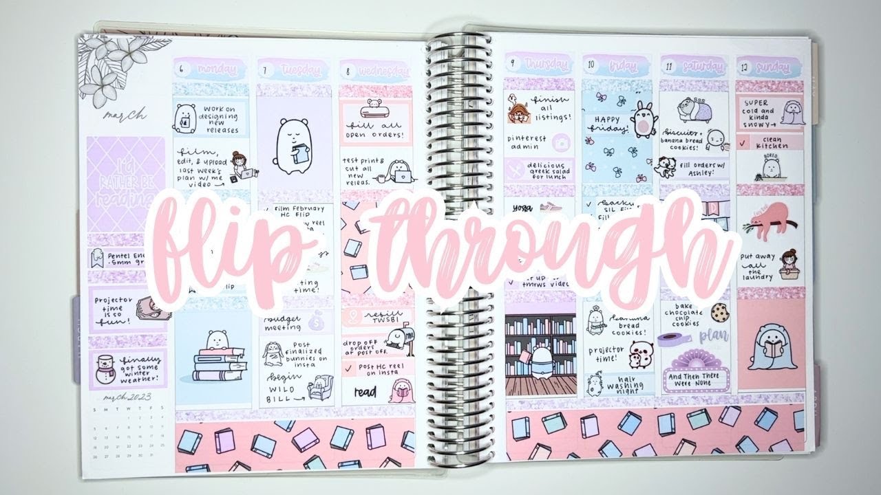 2023 Erin Condren Flip Through • January - March