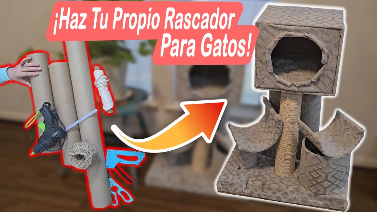 Te Enseño Cómo Hice Este Gimnasio Para Gatos | ¡Decorando y AHORRANDO con Materiales RECICLADOS!