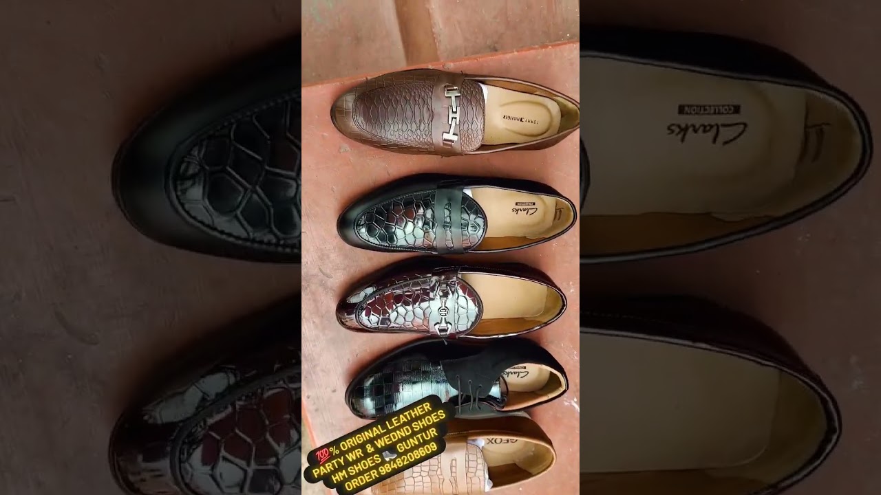 💯%Original Leather, Party wear & Wedding 💍 Shoes, Size's:- 6 t 11 , Available on HM SHOES 👢, Guntur