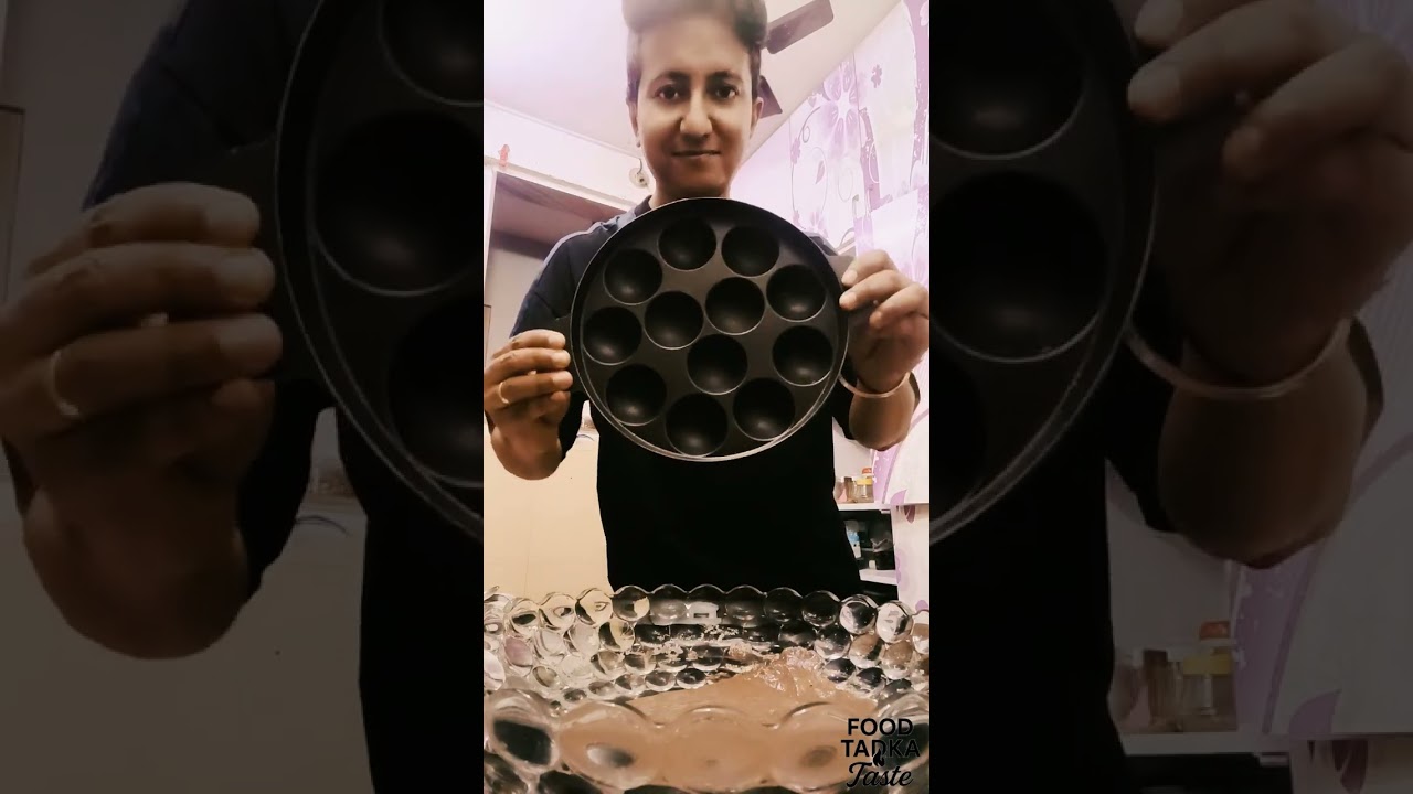 अप्पे मेकर चॉकलेट मिनी केक - No Oven Mini Chocolate Cakes in Appe Pan