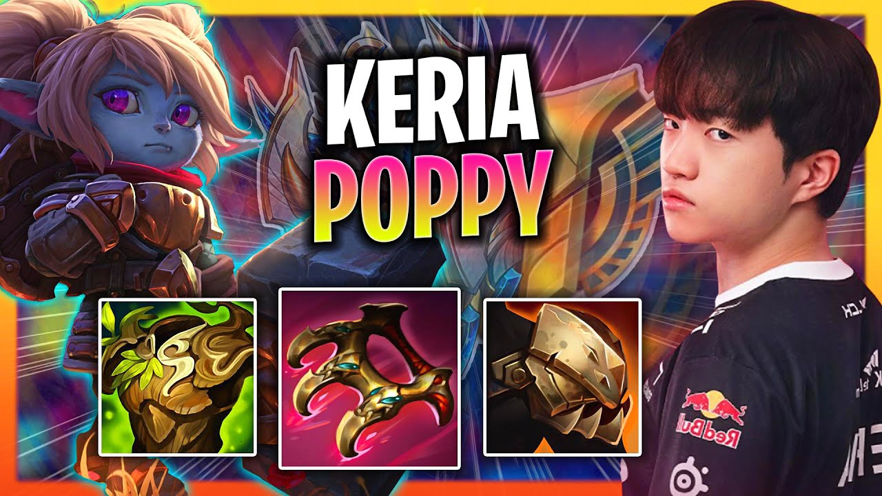 KERIA TRIES SOME POPPY SUPPORT! | T1 Keria Plays Poppy Support vs Nautilus!  Season 2024