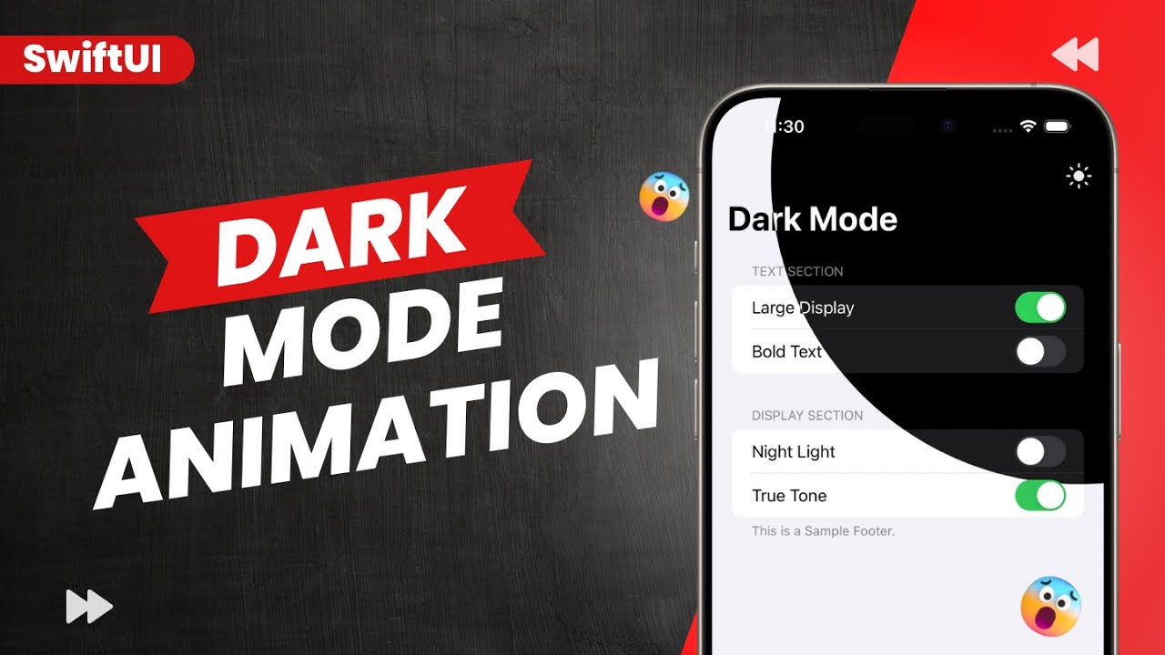 SwiftUI: Telegram Dark Mode Animation Challenge - iOS 17 - Xcode 15