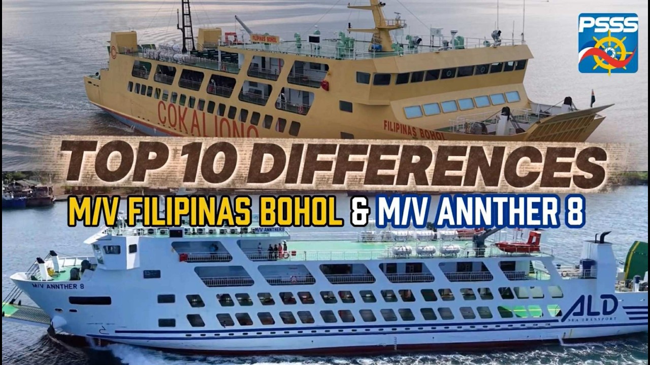 Top 10 Surprising Differences of Two Brand-New Sister Ships: M/V Filipinas Bohol vs M/V Annther 8 🚢