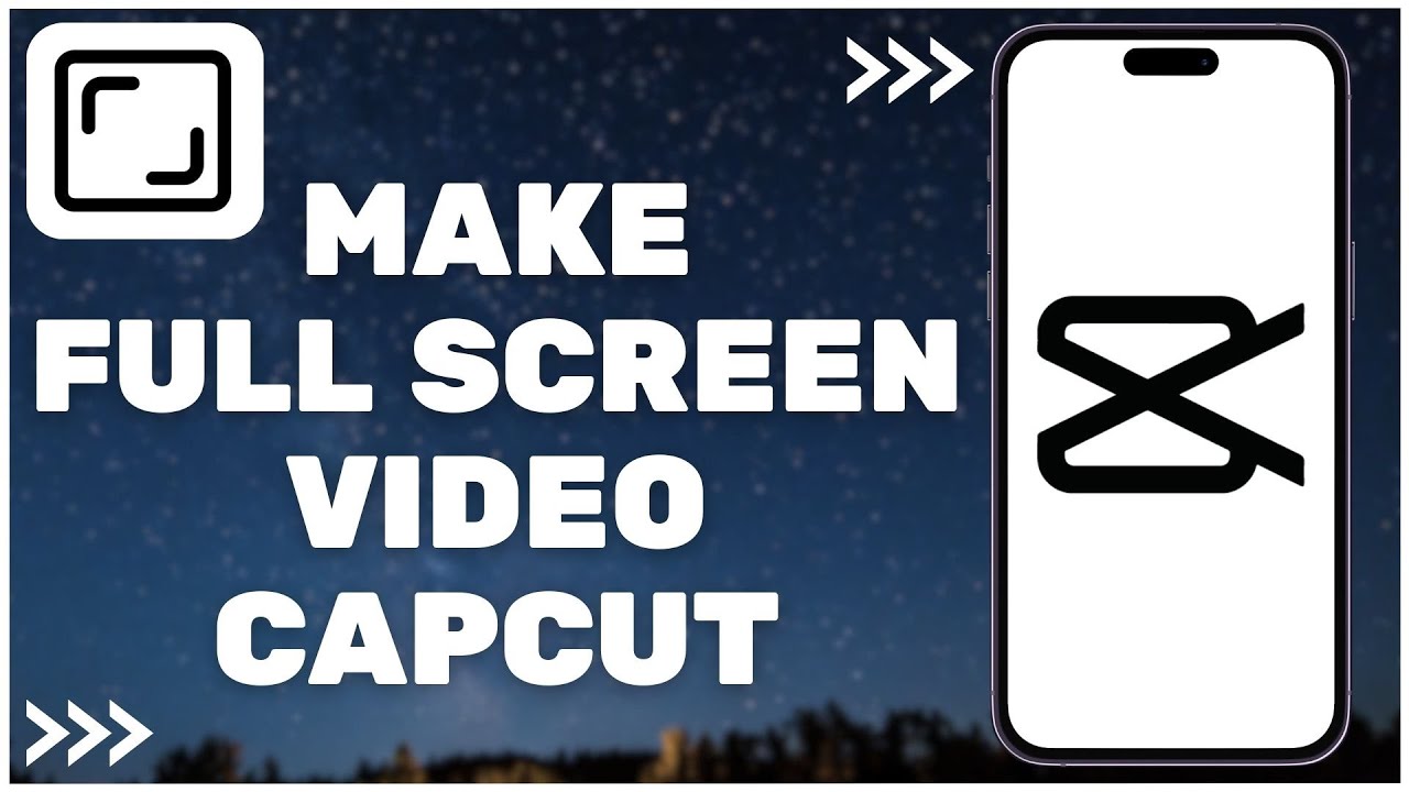 How to Make Full Screen Video in CapCut I CapCut Editing Tutorial