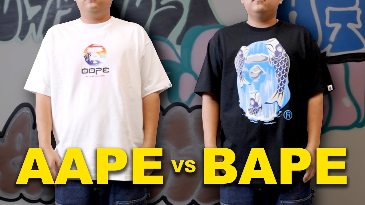 如何分辨 BAPE 與 AAPE ?【 Difference between BAPE & AAPE 】