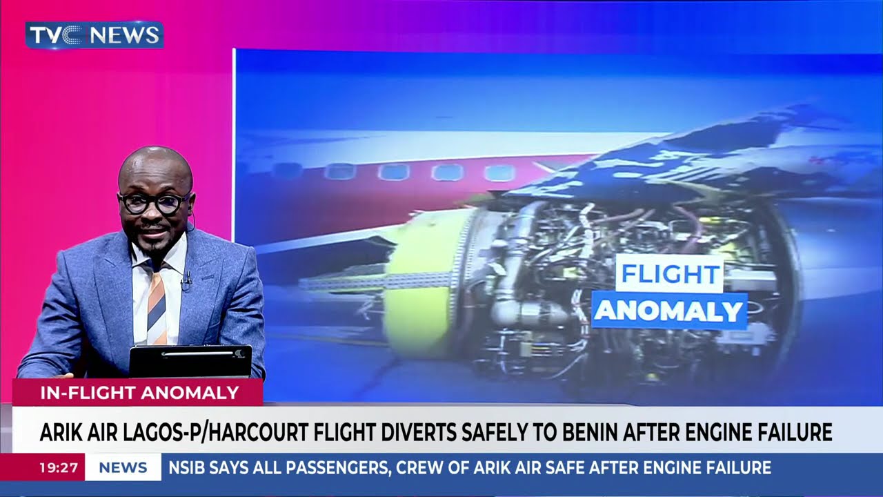 Arik Air Flight From Lagos - P/Harcourt Diverts Safely To Benin After Engine Failure