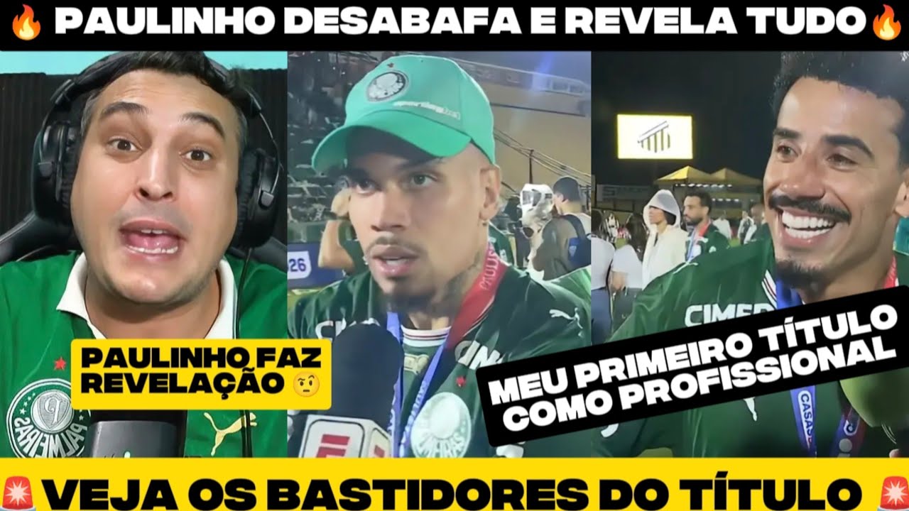 🔥 BASTIDORES DO TÍTULO: REVELAÇÃO DE PAULINHO! EVANGELISTA EMOCIONADO!