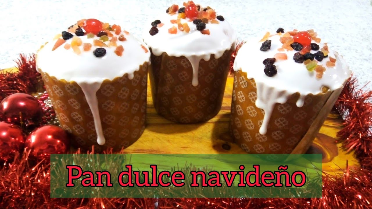 PAN DULCE NAVIDEÑO, fácil y rico. 1kg harina salen 5. IDEAL PARA NEGOCIO
