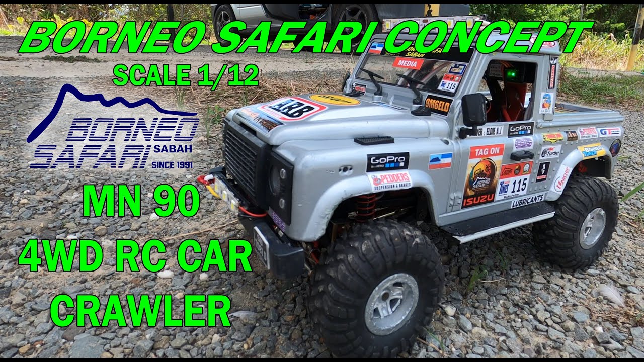 MN 90 RC 4x4 Crawler after modification upgrade #borneosafari #borneosafariconcept #rcrawler @MN90
