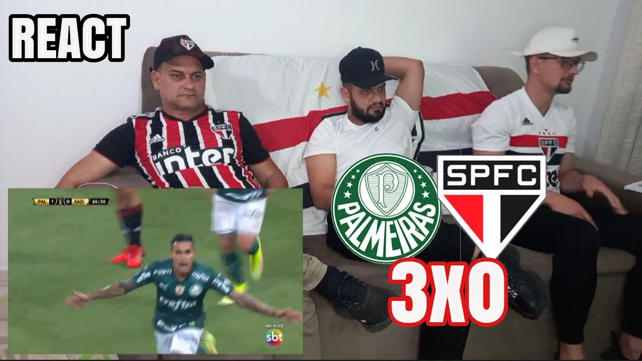 REACT PALMEIRAS 3X0 SÃO PAULO - FIM DO SONHO