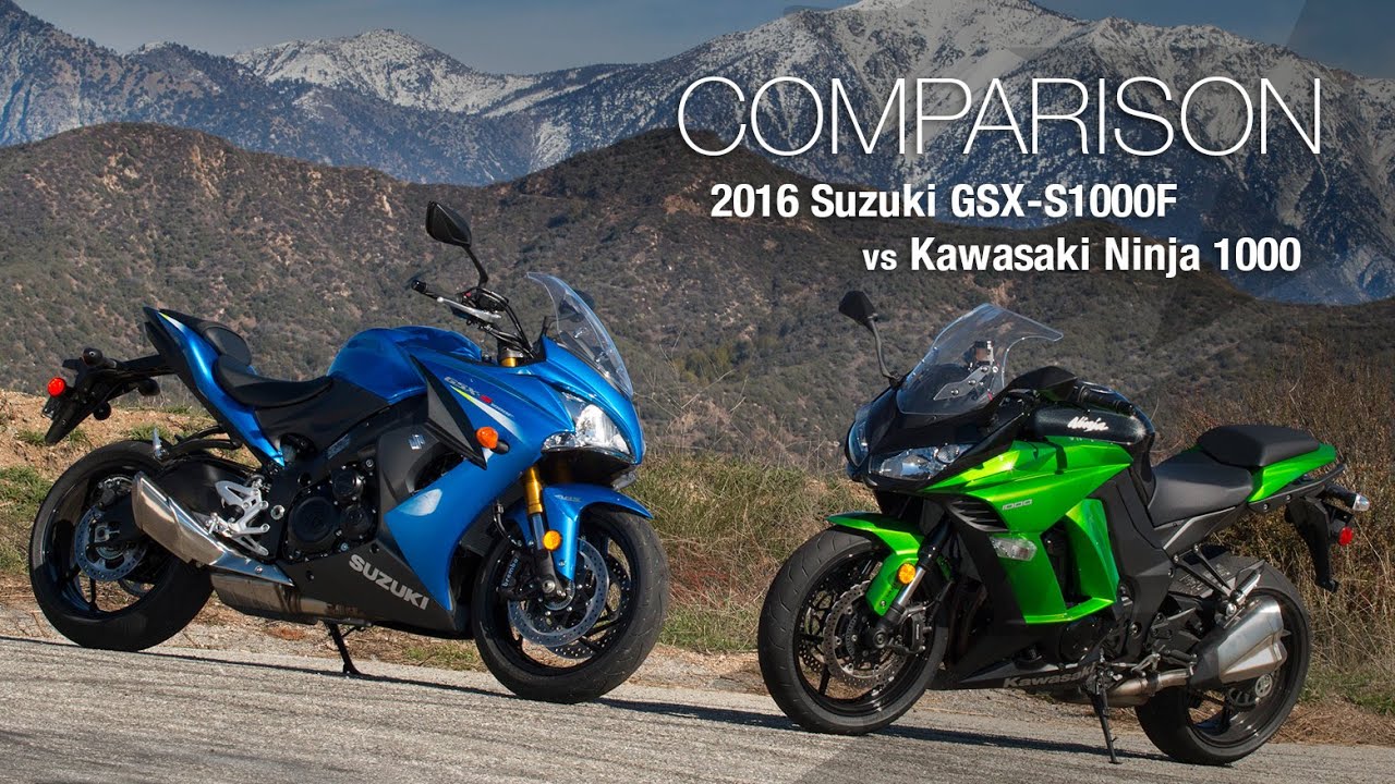 2016 Suzuki GSX-S1000F vs Kawasaki Ninja 1000 - MotoUSA