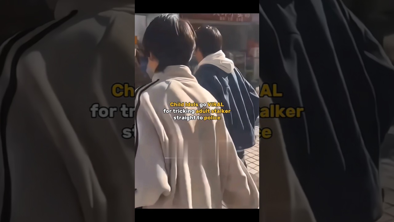Child Idols OUTSMART their Adult Stalker...😬 | #kpop #cpop #shorts
