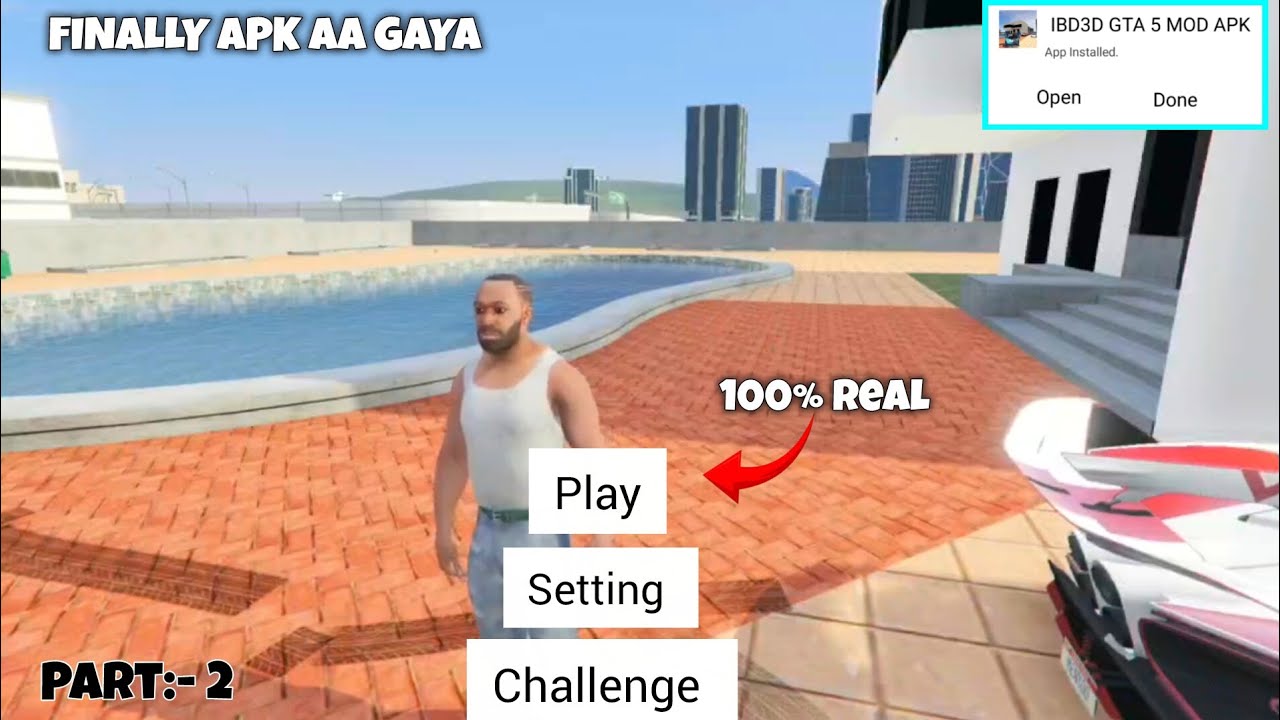 Finally! 🤩 Ibd3d gta 5 mod apk aa gaya 🤯🤑| how to download ibd3d gta v apk in Indian Bike Driving 3D