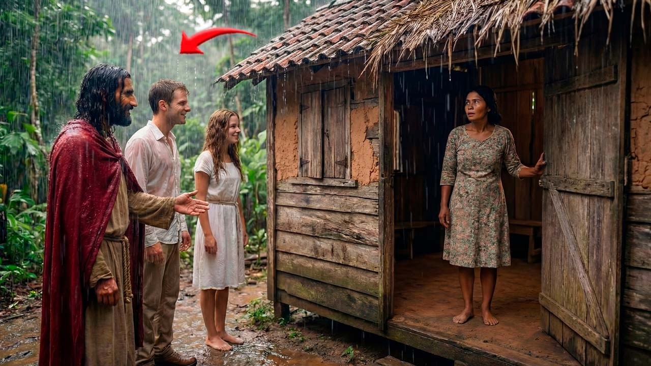 NINGUÉM  DEVERIA APARECER ALI NO MEIO DA TEMPESTADE... MAS ERA JESUS E SEUS ANJOS LEVANDO COMIDA!