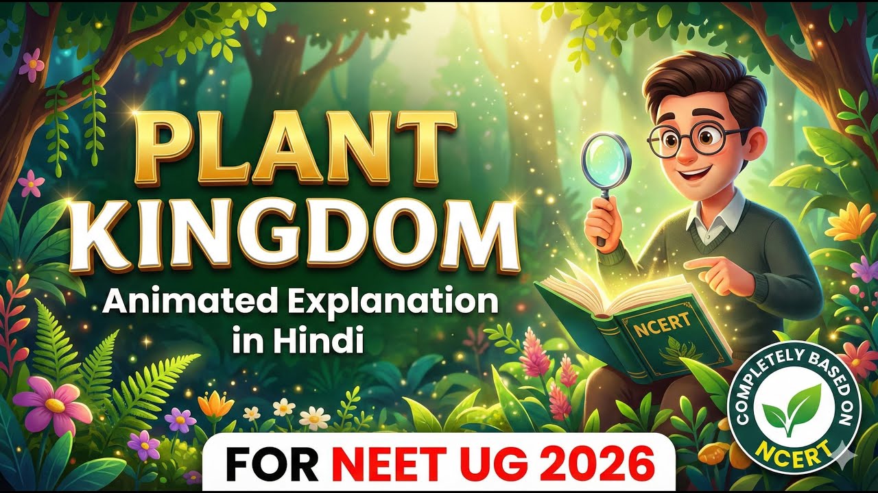 Plant Kingdom Animated Revision in Hindi (Quick Shot), For NEET UG 2026
