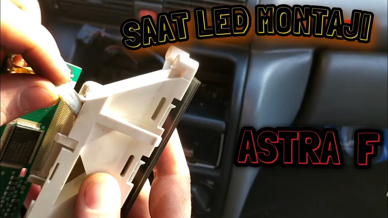 ASTRA F YOL BİLGİSAYARI SÖKME VE ŞERİT LED MONTAJI