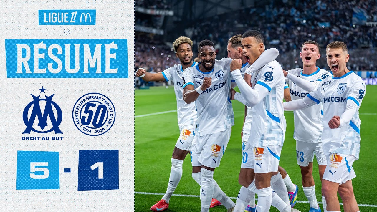 OM 5-1 Montpellier HSC | Le résumé de la victoire 💥