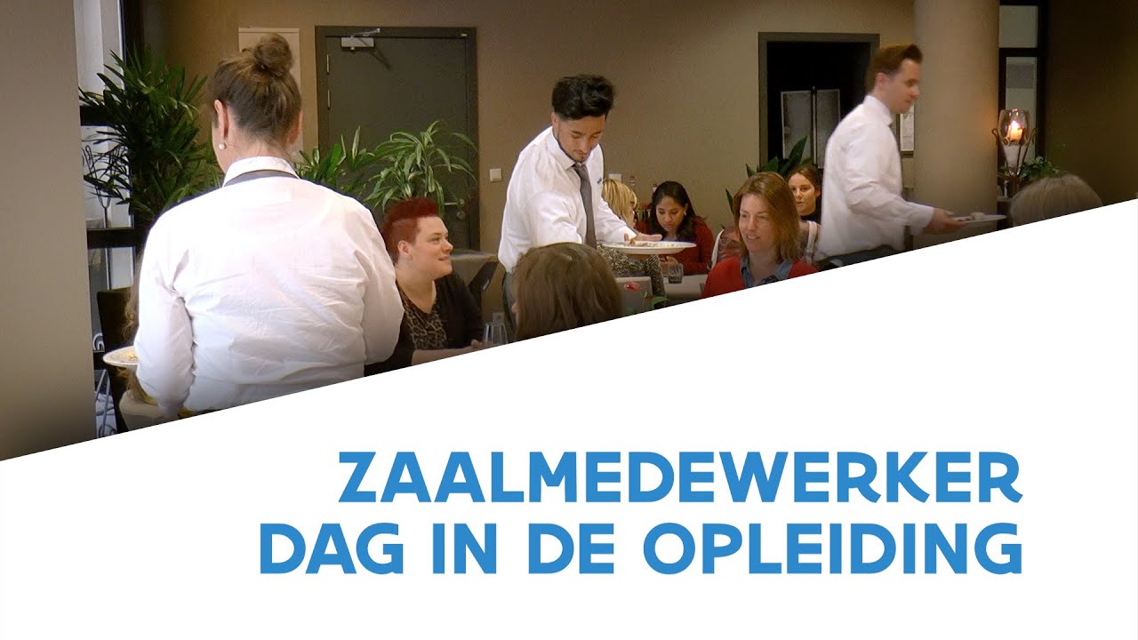 Zaalmedewerker Horeca, een dag in de opleiding