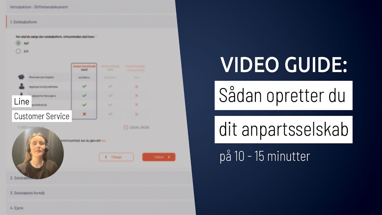 Opret selskab på kun 15 minutter