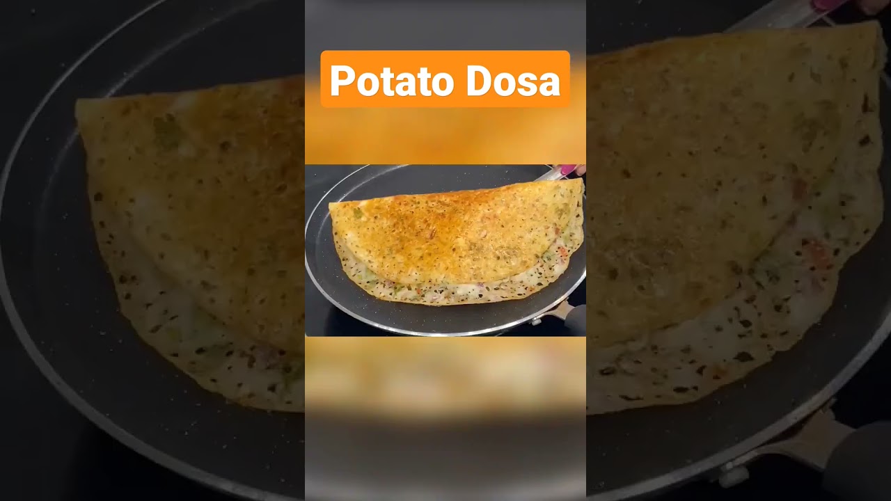 Potato dosa recipe in hindi | Indian dosa recipe | #cooking #recipes #youtubeshorts #dosa #shorts