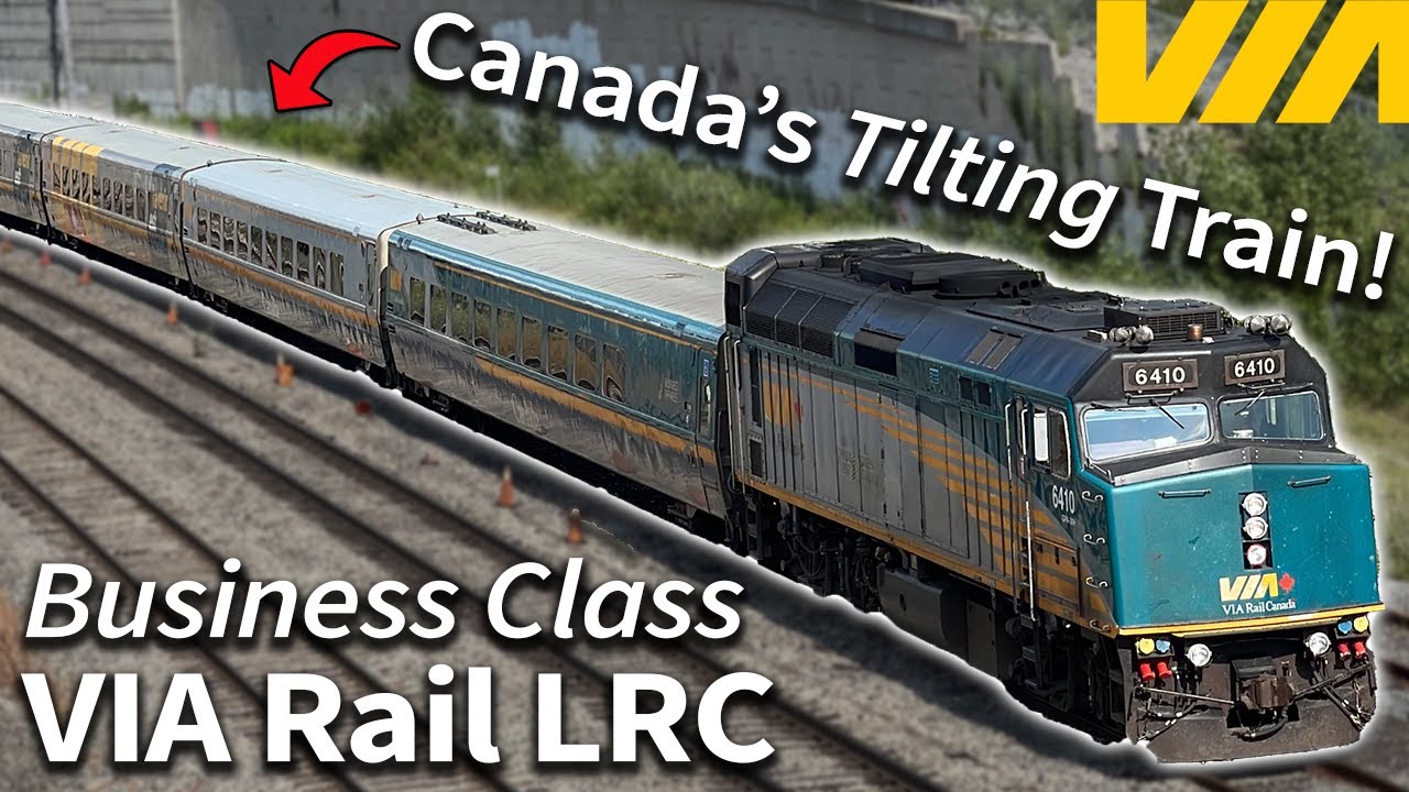 Canada's Tilting Train - VIA Rail's LRC in Business Class