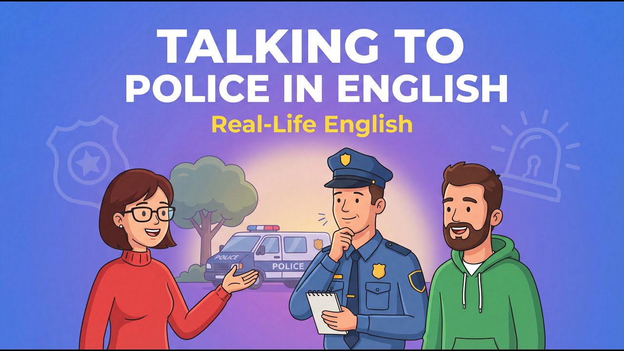 How to Talk to the Police in English | Emergency English Speaking Practice