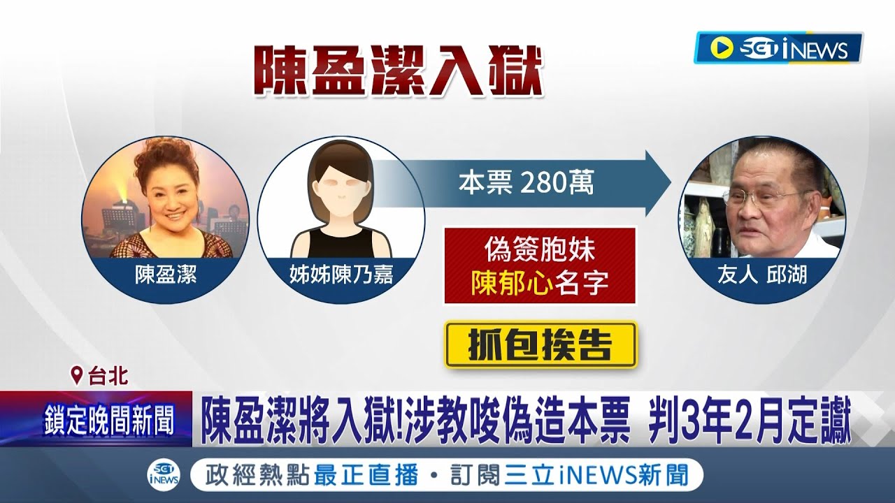 陳盈潔將入獄! 涉教唆偽造本票判刑3年2月定讞  心疼遭判刑! 前夫曝陳盈潔罹患失智症