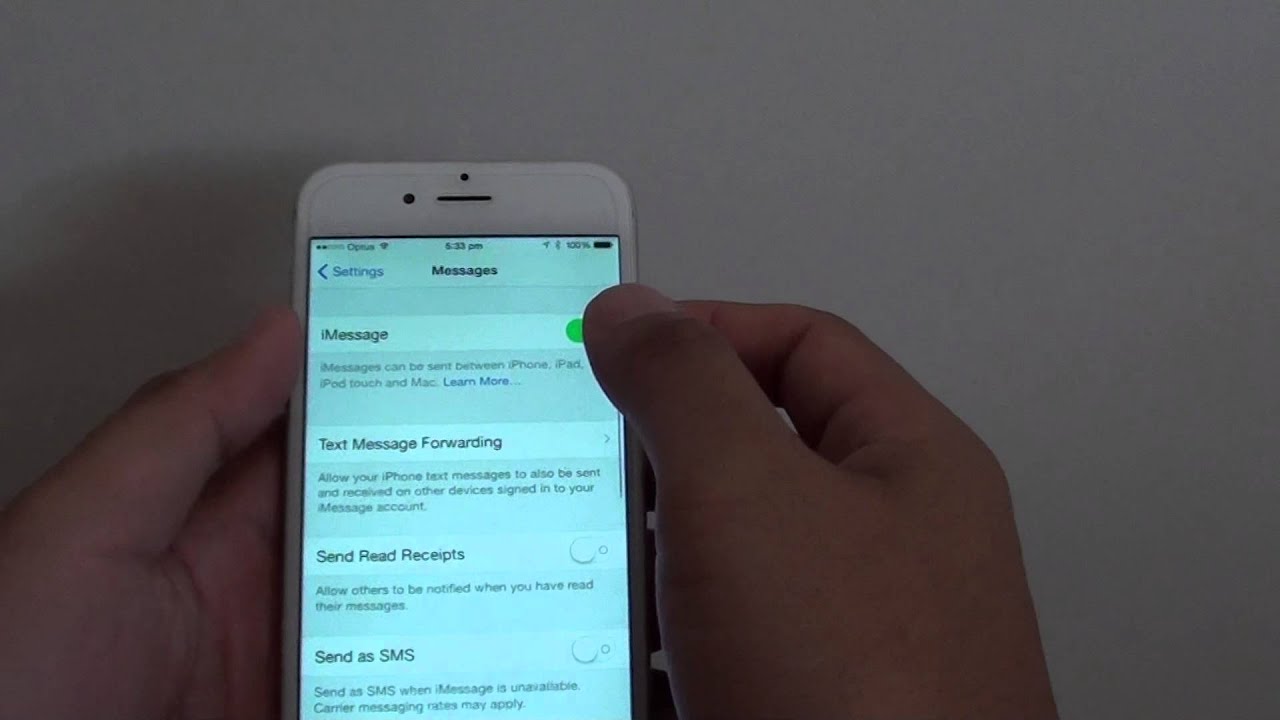 iPhone 6: как включить/отключить iMessage