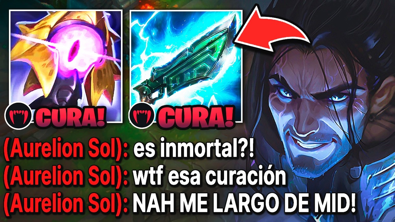 Sylas pero cada W cura el 70% de vida con full robo de vida