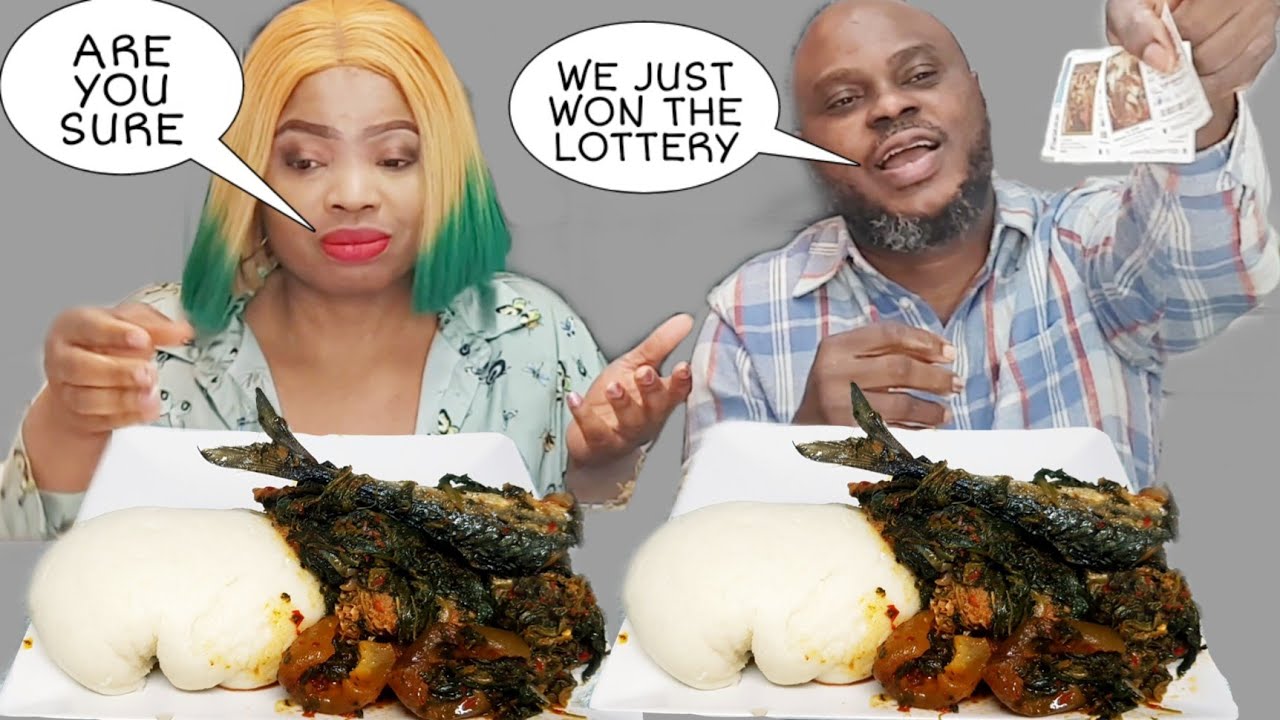 ANNOUNCING TO MY WIFE THAT WE JUST WON A LOTTERY (JUST LOOK AT THE HAPPINESS IN HER FACE) | MUKBANG