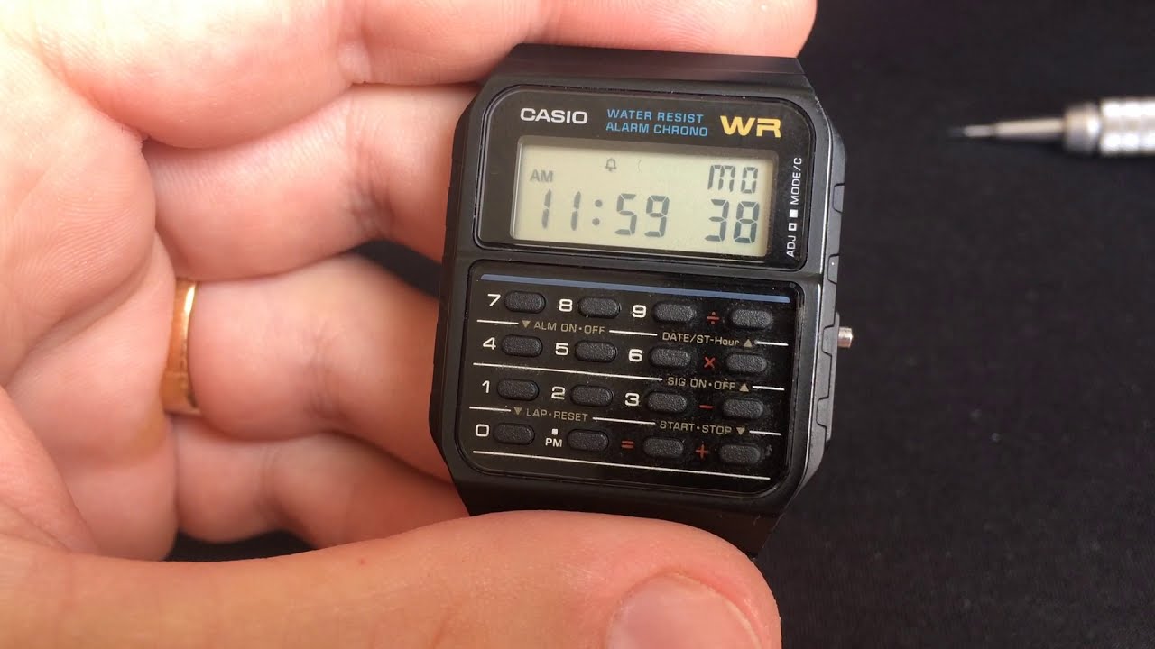 Relógio Casio CA-53W - Ajustando alarme e bip.