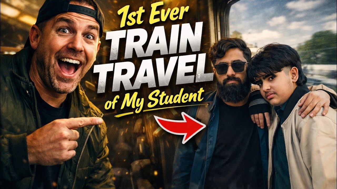 First Time on a Train! He Was NOT Ready for This 😂