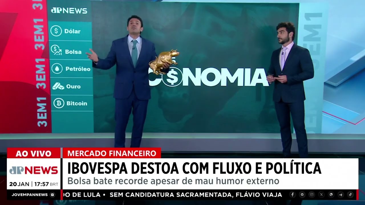 Ibovespa destoa de NY, sobe 0,87% e bate recorde com fluxo e Tarc&iacute;sio: Fechamento Touro de Ouro